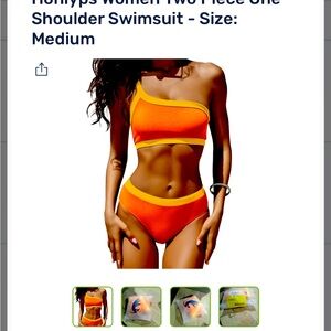 Bright orange 2 piece